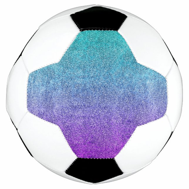 Falln Tropical Dusk Glitter Gradient Football (Front)