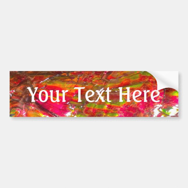 Falln Tropical Sunset Ammolite Bumper Sticker (Front)