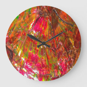 Falln Tropical Sunset Ammolite Large Clock