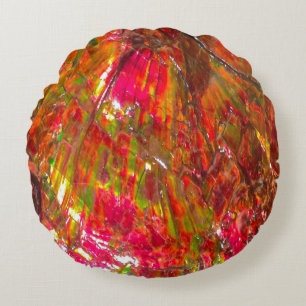 Falln Tropical Sunset Ammolite Round Cushion
