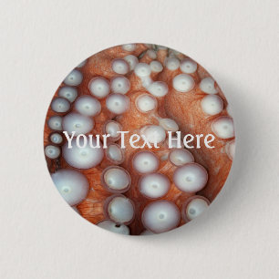 Falln Up Close Octopus 6 Cm Round Badge