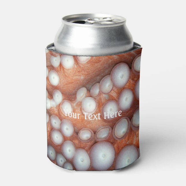 Falln Up Close Octopus Can Cooler (Can Front)
