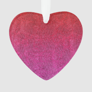 Falln Valentine Glitter Gradient Ornament