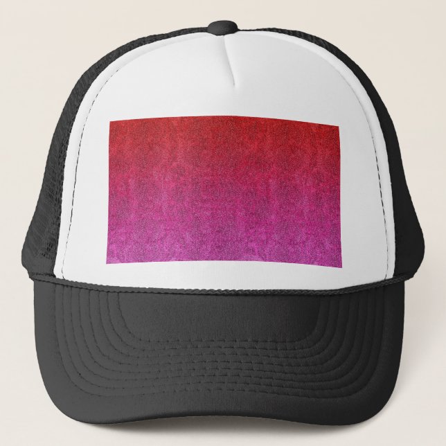 Falln Valentine Glitter Gradient Trucker Hat (Front)