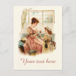 Falln Victorian Daisy Chain Postcard