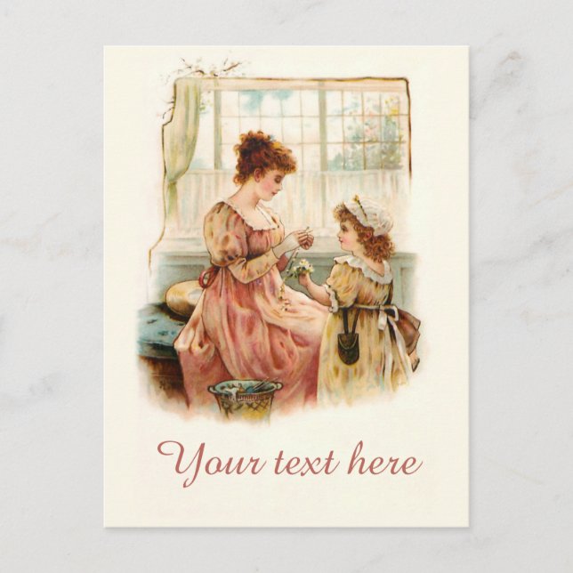 Falln Victorian Daisy Chain Postcard (Front)