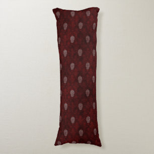 Falln Victorian Skulls Red Body Cushion