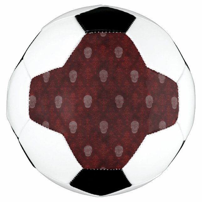 Falln Victorian Skulls Red Football (Front)