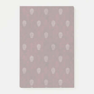 Falln Victorian Skulls Red Post-it Notes
