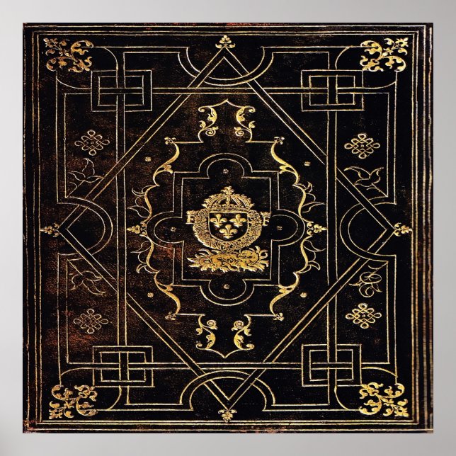 Falln Vintage Leather and Gold Poster (Front)