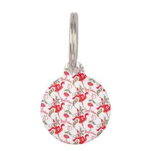 Falln Vintage Merry Christmas Candles Pet Tag