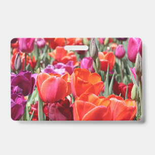 Falln Warm Tulips ID Badge