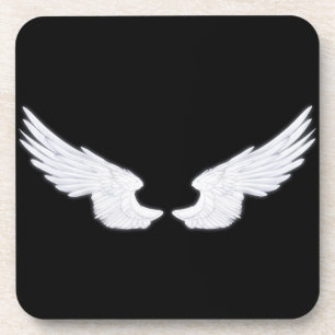 Falln White Angel Wings Coaster