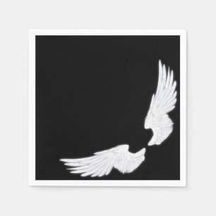 Falln White Angel Wings Napkin