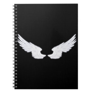 Falln White Angel Wings Notebook