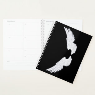 Falln White Angel Wings Planner