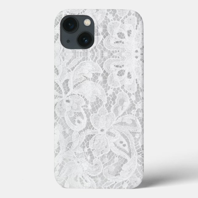 Falln White Lace Case-Mate iPhone Case (Back)