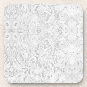 Falln White Lace Coaster