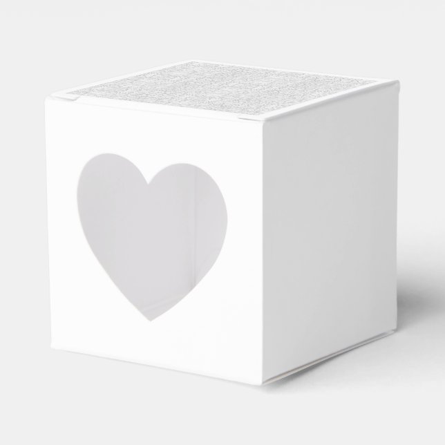 Falln White Lace Favour Box (Front Side)