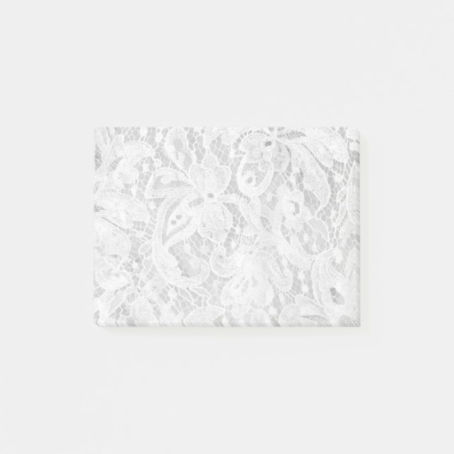 Falln White Lace Post-it Notes (Front)