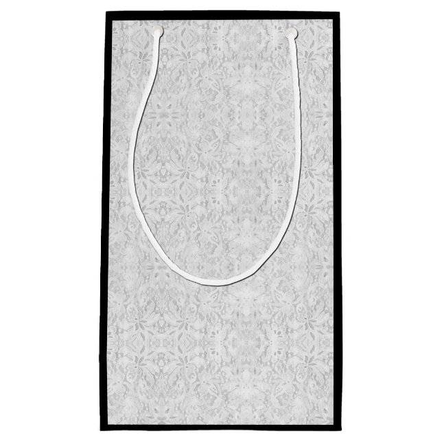 Falln White Lace Small Gift Bag (Front)
