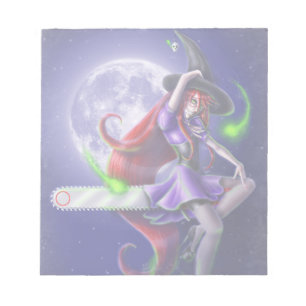 Falln Witchy PinUp Notepad