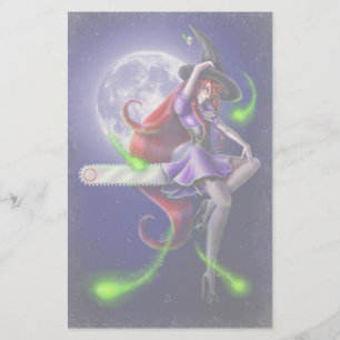 Falln Witchy PinUp Stationery