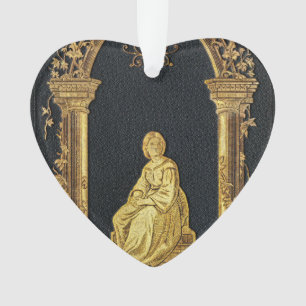 Falln Woman in Gold Book Cover Ornament
