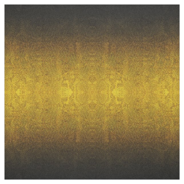 Falln Yellow & Black Glitter Gradient Fabric (Swatch)