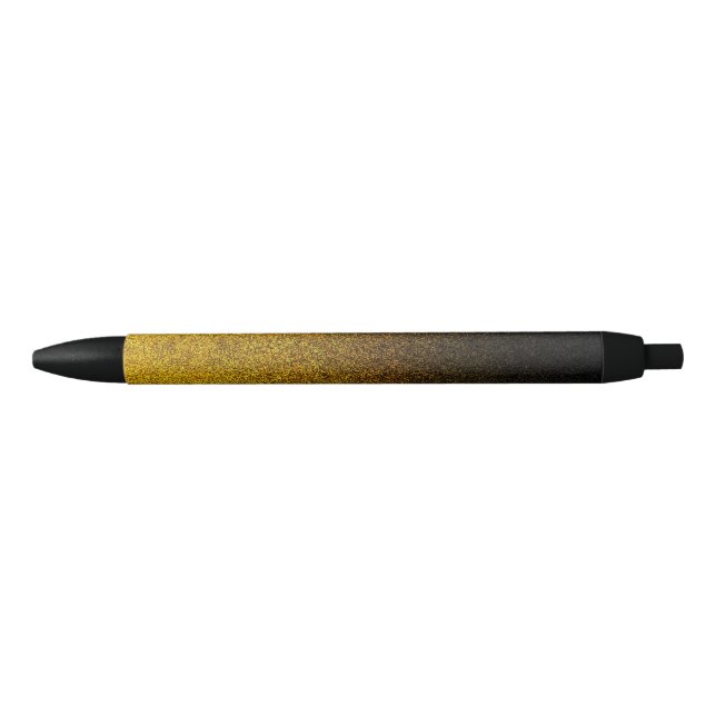 Falln Yellow & Black Glitter Gradient Ink Pen (Front)