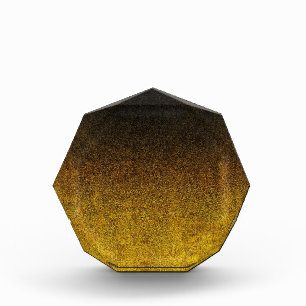 Falln Yellow & Black Glitter Gradient Photo Block