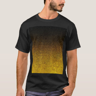 Falln Yellow & Black Glitter Gradient T-Shirt