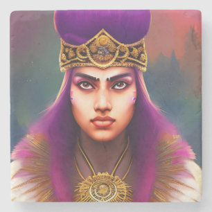 Fallon Fierce Freedom Warrior, Stone Coaster