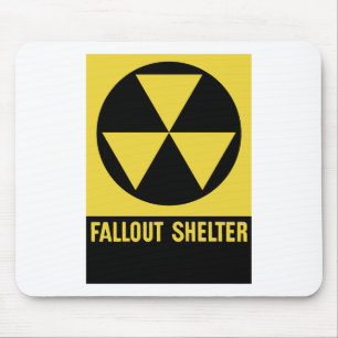 Fallout Shelter Sign Mouse Mat