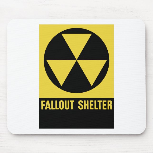 Fallout Shelter Sign Mouse Mat (Front)