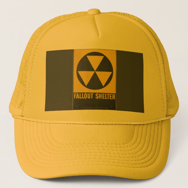 Fallout Shelter Sign Trucker Hat (Front)