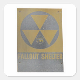Fallout Shelter Square Sticker