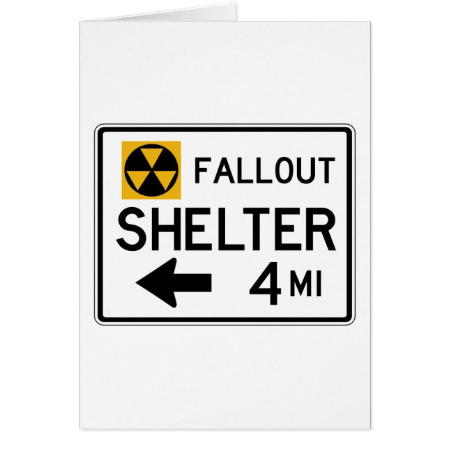 Fallout Shelter Street Sign (Front)