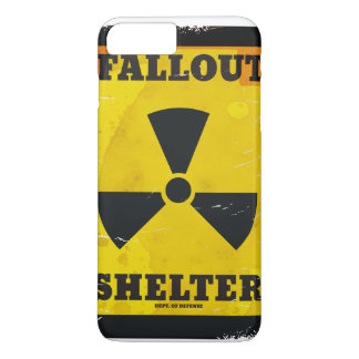 Fallout Shelter vintage warning poster iPhone 8 Plus/7 Plus Case