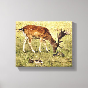 FALLOW DEER CANVAS PRINT