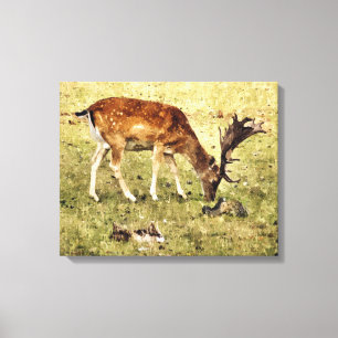 FALLOW DEER CANVAS PRINT
