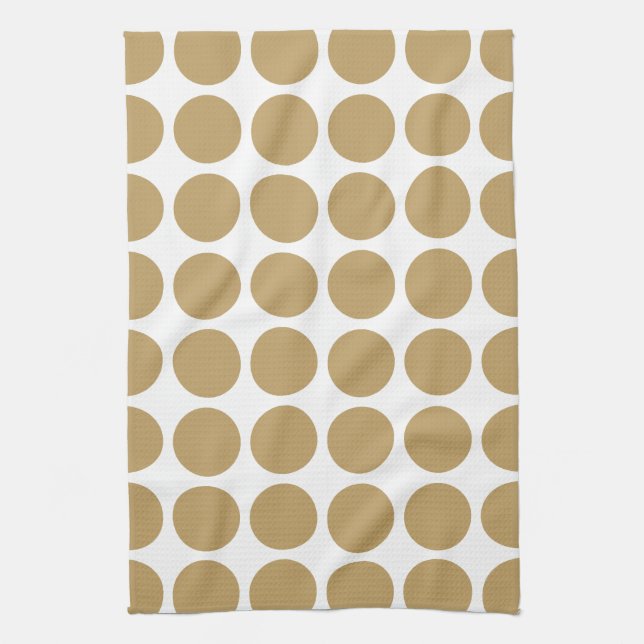 Fallow Neutral Dots Tea Towel (Vertical)