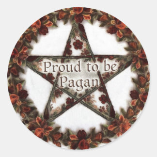 FallProud2BePagan Classic Round Sticker