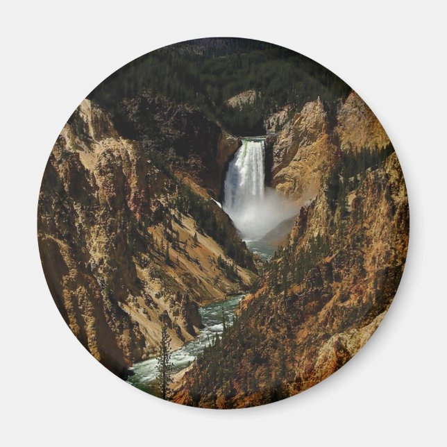 FALLS AT YELLOWSTONE YEAH MAGNET (Front)