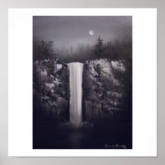 Falls by Moonlight Poster