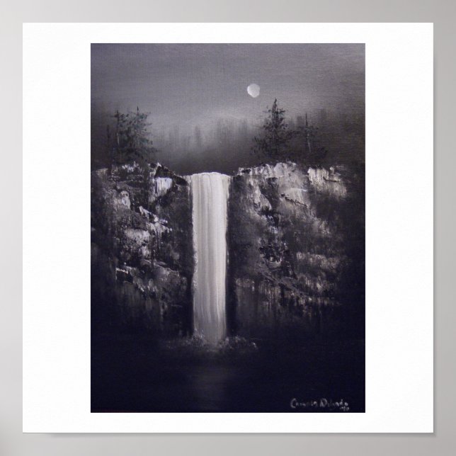 Falls by Moonlight Poster (Front)