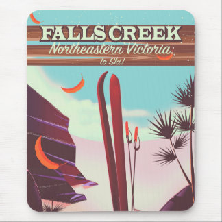 Falls Creek, Northeastern Australia Ski poster, Mouse Mat