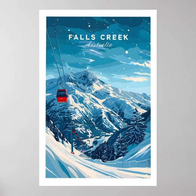Falls Creek Travel Poster - Australia 1 (Front)