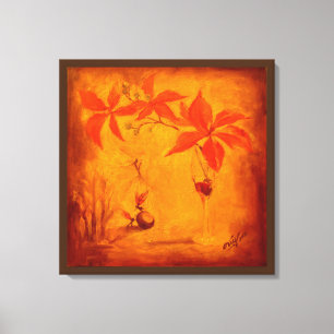 Fall's fairy canvas print