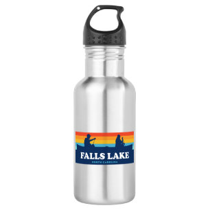 Falls Lake North Carolina Canoe 532 Ml Water Bottle